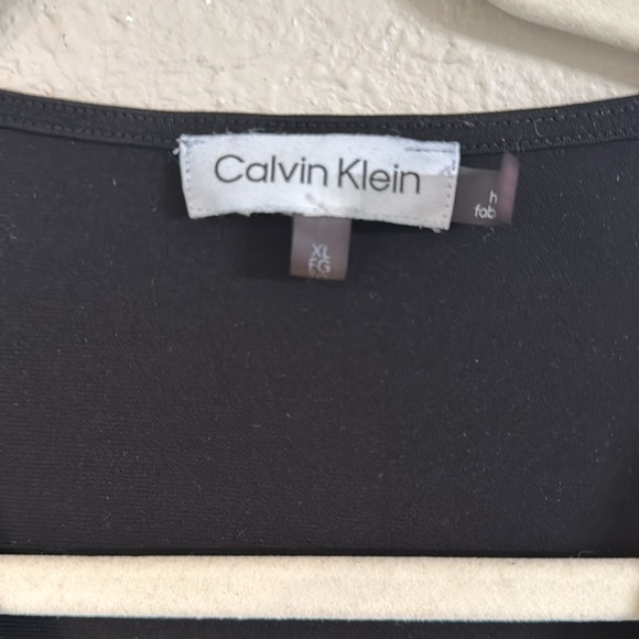 Calvin Klein v neck blouse black size XL - Picture 2 of 4